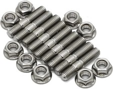 Exhaust Manifold Stud Kit 9 Pcs 304 Stainless Steel Exhaust Manifold Bolts For H