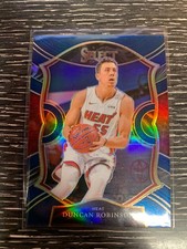 2021 Panini Select Duncan Robinson Blue Retail Concourse #30 Miami Heat 1AC