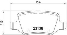 Bremsbelagsatz Hinten Lucas-System für Mercedes W168 W169 W245 Vaneo 414 97-12