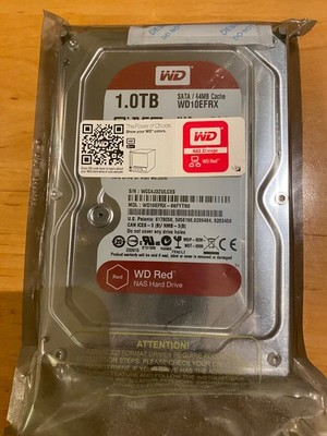 2x Western Digital WD Red 1TB WD10EFRX   NAS HDD   1TB   SATA   1x NEU OVP