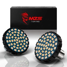 1156 Rear Motorcycle LED Turn Signals Upgraded LED Regular Size 1156 Amber