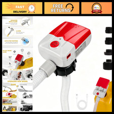 Fuel Transfer Pump with Auto-Stop, Electric Diesel Gas Oil Pump, 12V Portable