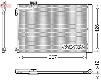 DENSO Kondensator Klimaanlage DCN17064 für MERCEDES KLASSE Model S212 W212 CLS