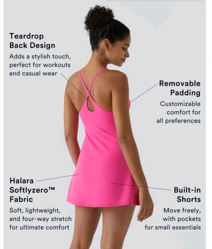 Halara Softlyzero Plush Backless Active Dress Eas… - image 2