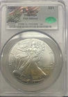 2025 $1 Silver Eagle CAC MS70 First Day Delivery Label signed by Ron Drzewucki