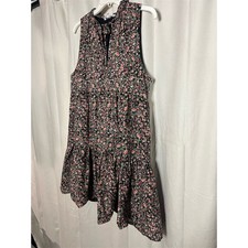 Steve Madden BB Dakota Floral Sleeveless Tiered Dress M Multicolor