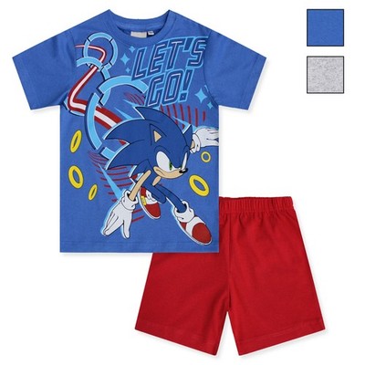 Sonic The Hedgehog Kinderkurzer Pyjama Aus Baumwolle Für Den Sommer 6591