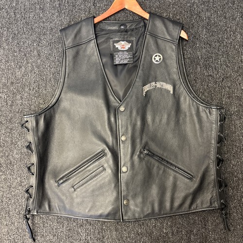 Harley-Davidson Motorrad Herren Weste echtes Rindsleder 2XL TOP - Bild 2 von 10