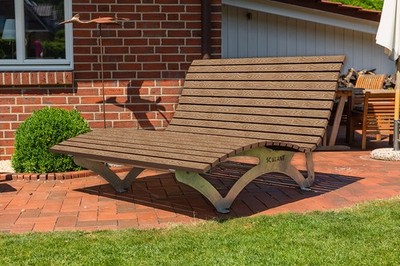 Waldsofa, Sonnenliege, Wellenliege, Holzliege Classic | WPC-Latten