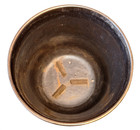 Mid-Century Blue Drip Glaze Gold Trim Artisan Ceramic Planter West Germany — photo 4