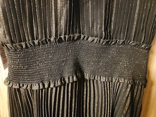 NWT Nanette Lepore Party Cocktail Midi Dress,Black&Goldish,W-Size 6,Pleats Lined - Picture 4 of 8