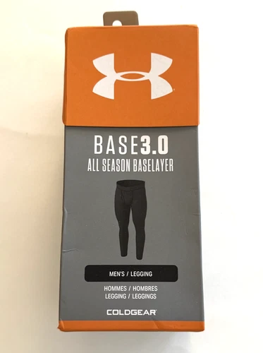Under Armour All Season Men’s XL Base 3.0 Leggings Black Cold Gear New $70