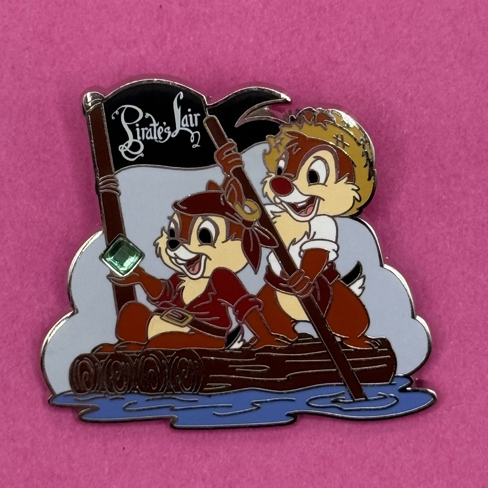 20 Years of Trading Chip Dale Tom Sawyer Island Raft Disney Pin LR