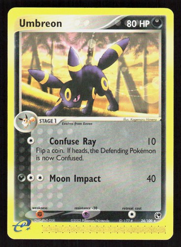 Pokemon Umbreon 24/100 Rare Sandstorm (LP)