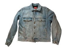 Wrangler Hero Blanket Lined Jean Jacket Medium Well Worn