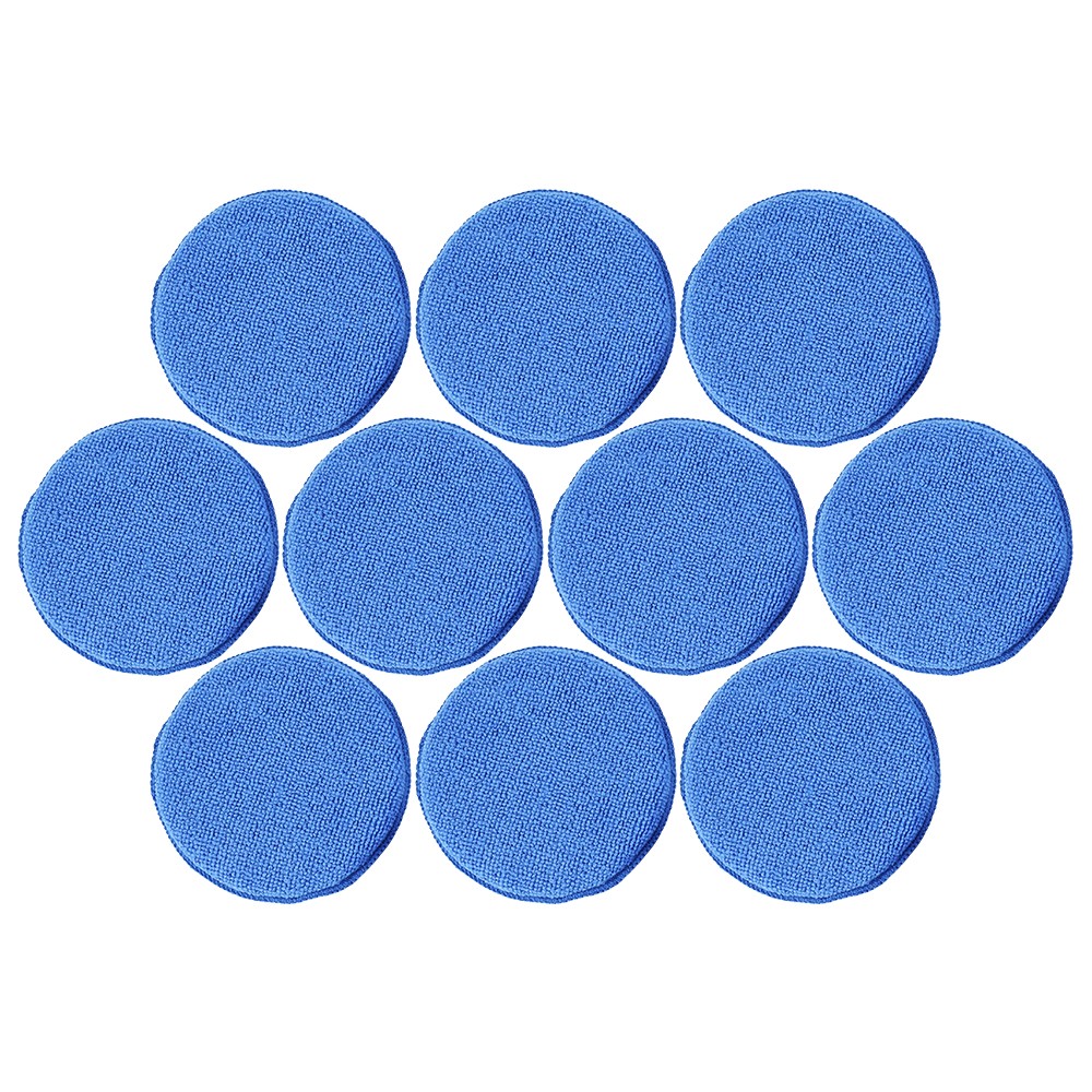 5" Car Microfiber Foam Sponge Applicator Pads Car Buffing Polish Wax Cleaner 10X