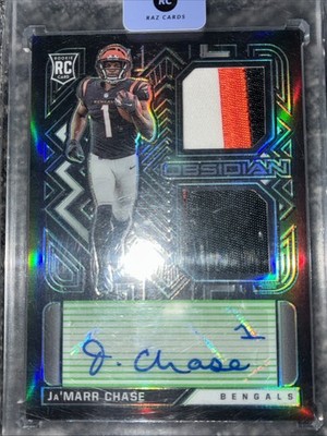2021 Panini Obsidian - RC Jersey Ink Ja'Marr Chase #RJI-JC /50 Auto Bengals🔥