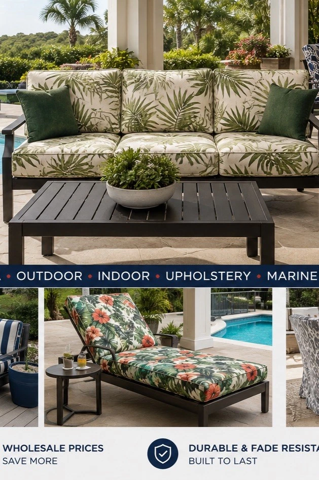 OUTDOOR AND INDOOR UPHOLSTERY FABRICS
