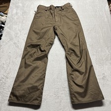 Volcom Snowboarding Pants True To This Ergo Men's M Brown Waterproof