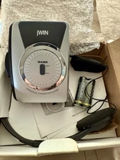 JWIN JX C12 Cassette Player With Bass Boost New In Box W/ Headphones Vintage