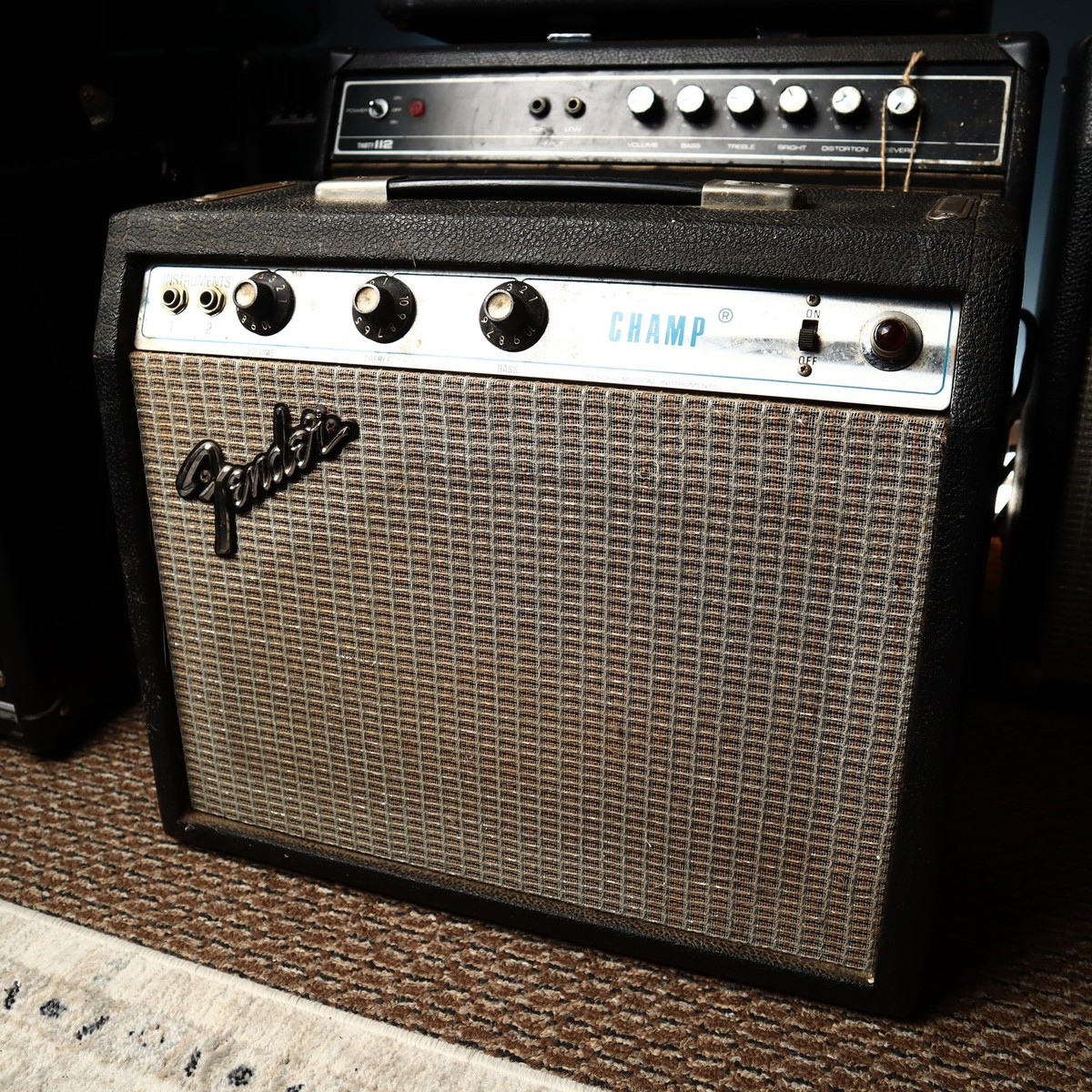 Vintage 70s Fender Champ Silverface Tube Amp | eBay