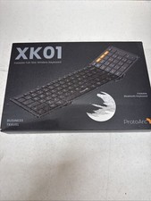 ProtoArc Foldable BluetoothKeyboard, XK01 Folding WirelessPortable Keyboard