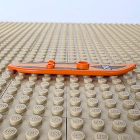 LEGO Island Xtreme Stunts: Orange Long Surfboard 6075, 6736, BEACH LOOKOUT, 2002