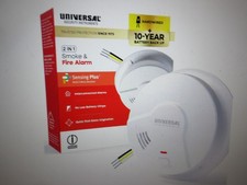 Universal Security Hardwired and 10-Year Battery Backup Smoke Detector