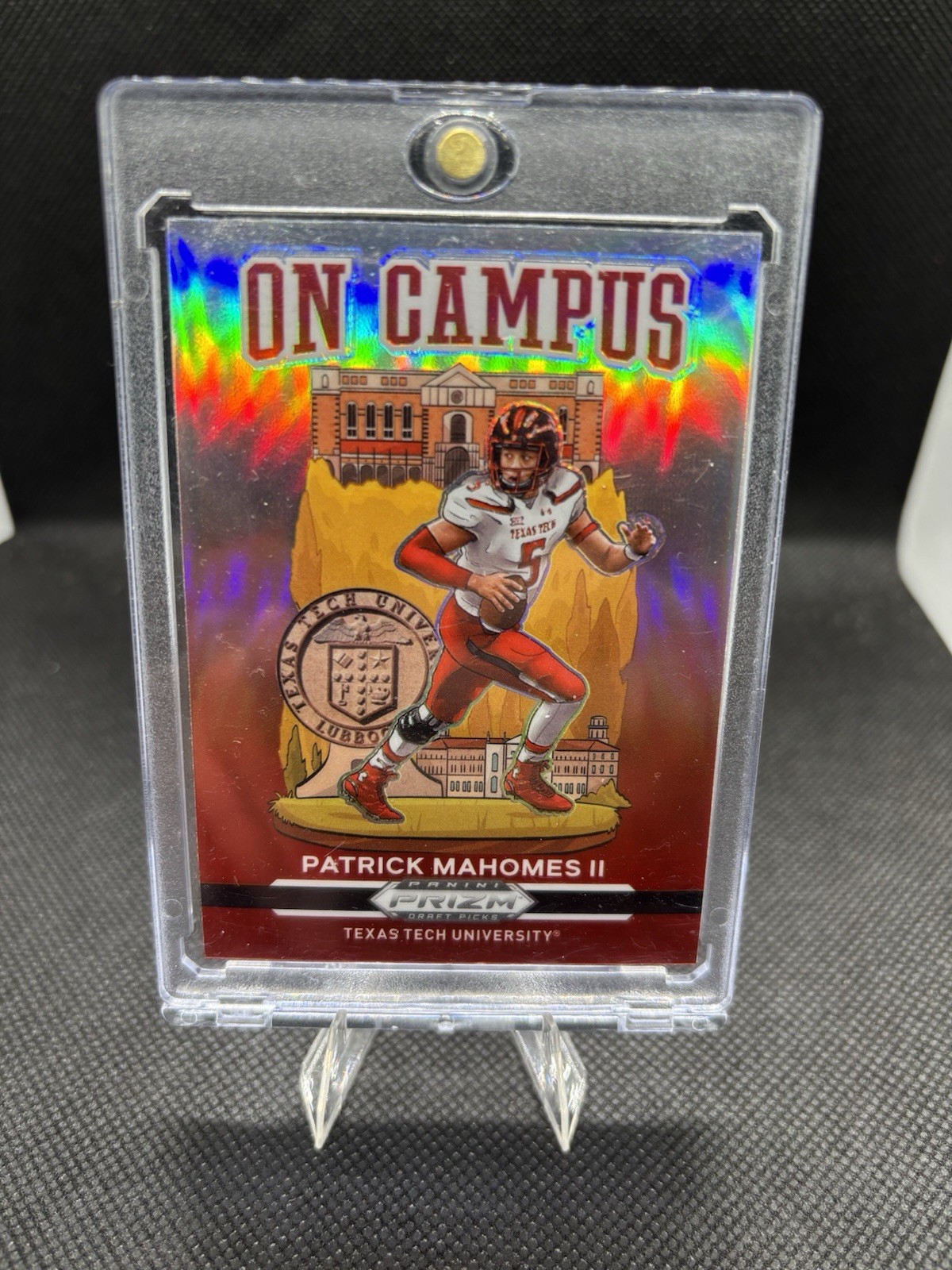 2021 Panini Prizm Draft Picks On Campus Patrick Mahomes II SP Chiefs Case Hit