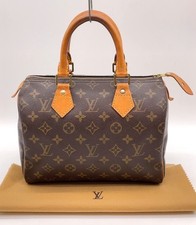 Auth Louis Vuitton Monogram Speedy 25 M41528 Boston Bag W/Dustbag NS080689