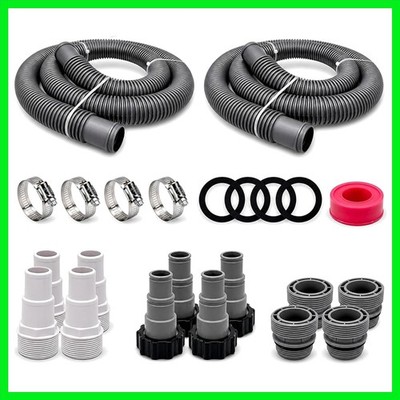 Universal Pool Hose Install Kit - 6 ft for 1.5 in Connections - Durable Design