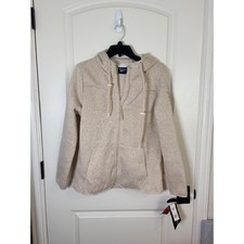 NWT Reebok Zipper Hoodie in Oatmeal Large
