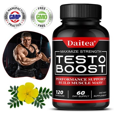 Testo Boost Capsules - Supports muscle mass, enhances libido stamina and