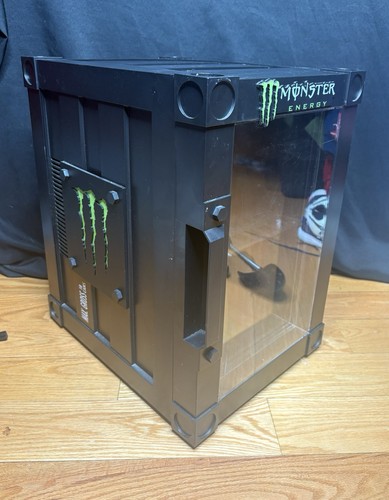 Monster Energy Mini Fridge Countertop Cooler B63NB 12V Cord Included Working