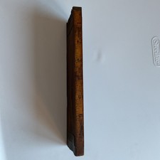 Vtg Interlox Wood 6’ Sliding Rule Master Rule Made In USA By Dahl