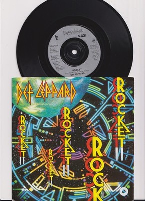Def Leppard   Rocket  - Import 7'' Single 1989  Bludgeon Riffola   LEP 6