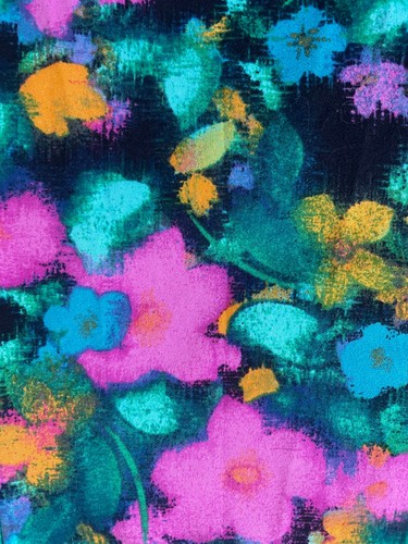Pioneer Woman Floral Top 3/4 Sleeves Sz Large Turquoise Pink Peplum Lace Accents - Picture 5 of 7