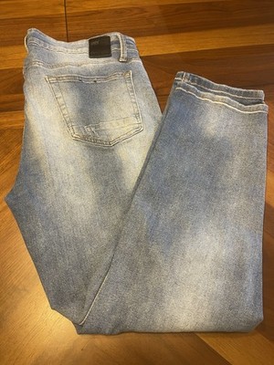 Vintage Y2K Request Brand Baggy Streetwear Grunge Denim Jeans Size 36x30