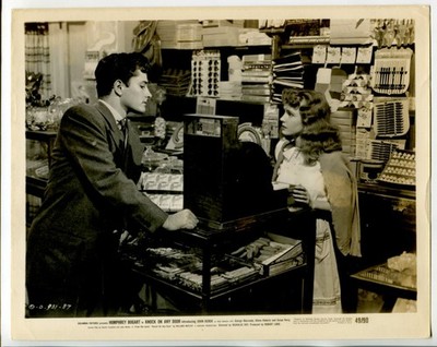 Knock on Any Door 8''x10'' B&W Promo Still Humphrey Bogart Allen Roberts FN 
