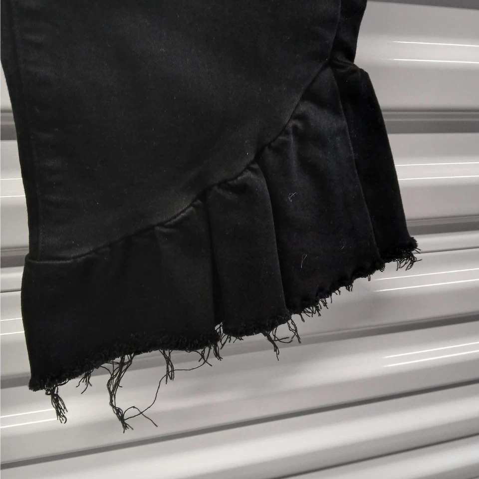 Paige Hoxton Jeans Women's 28 Waist Black Mid Rise Ankle Cropped Denim - Image 4 of 4