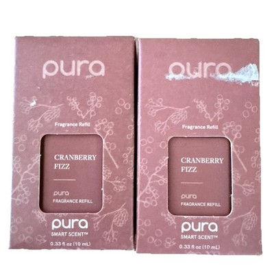 2 PURA SMART SCENT Fragrance Refill CRANBERRY FIZZ NEW WITH BOX LOT Of 2