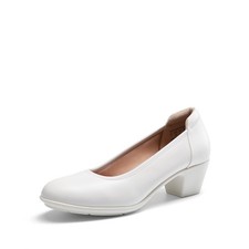 DamenPumps mit geschlossener Zehenpartie,Size 40.5,Weiss,DWUMPU2547