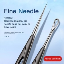 Blackhead Remover Needle Acne Extraction Clip Popper Pore Face Skin Care Deep
