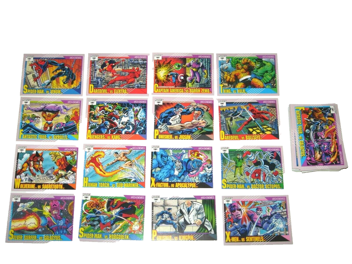 1991 Marvel Universe Series 2 Trading Card COMPLETE BASE SET #1