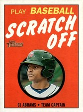 2020 Topps Heritage Minor League #22 CJ Abrams 1971 Scratch Off