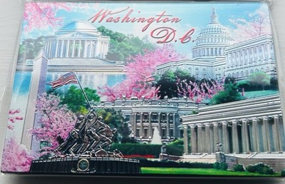 Great Offer Shinny Magnet Panorama Washington DC USA Souvenir Magnet Gift Idea