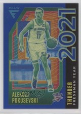 2020-21 Panini Flux Freshman Year Blue Prizm 50/99 Aleksej Pokusevski #18 19ed
