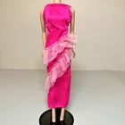 1978 Barbie Maxi Evening Dress  #2223  Hot Pink  with Ruffle Best Buy  Mattel