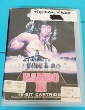 Rambo 3 Sega Genesis - UNTESTED 