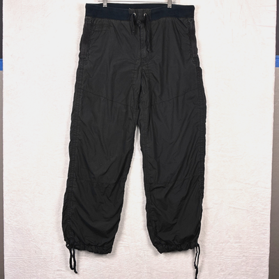 【希少】 90s POLO RL cotton parachute pants VTG Polo Ralph Lauren Parachute Pants Mens L 38x32 Black Lined